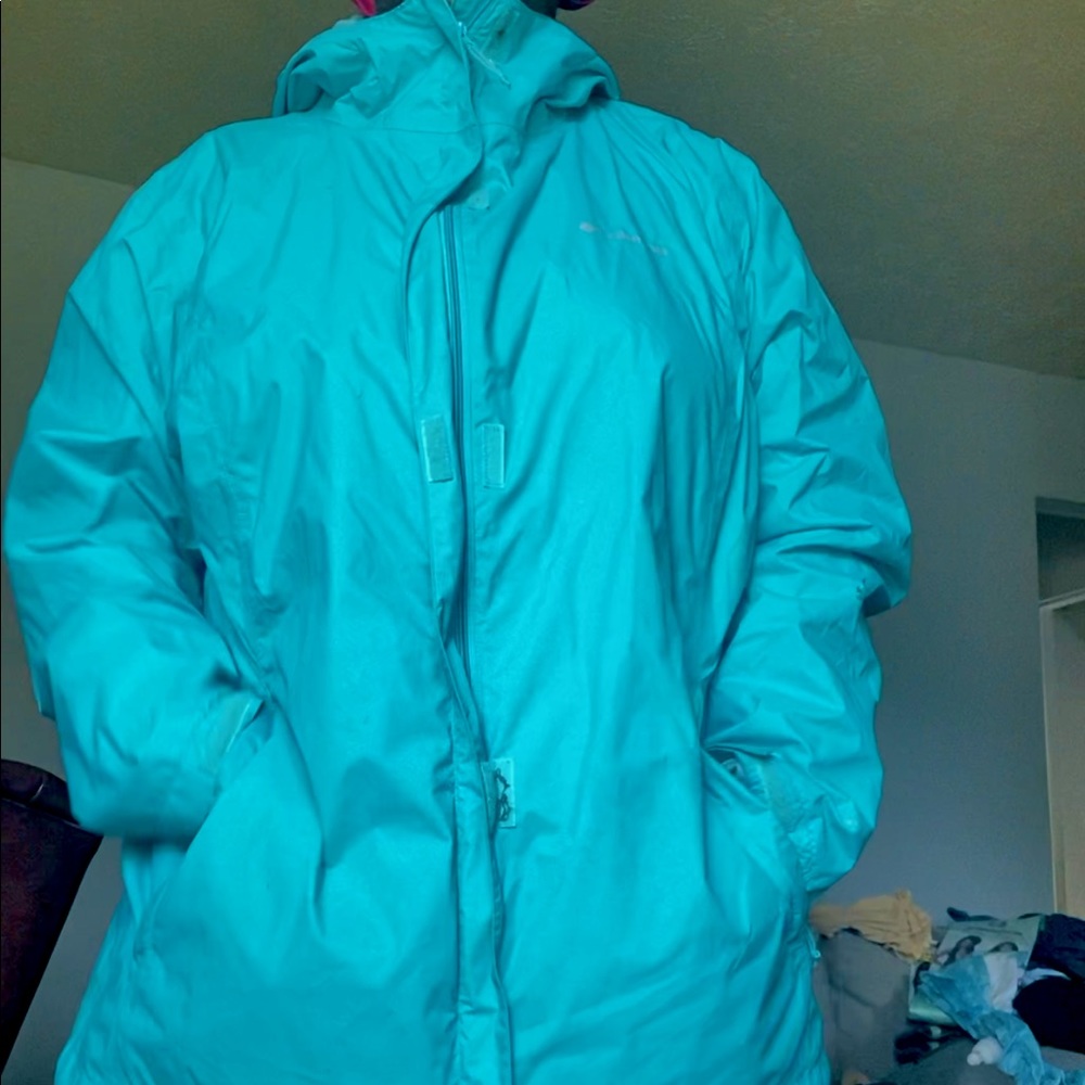 Blue Columbia raincoat size Xl